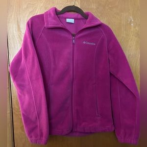 Columbia zip up, pink, perfect condition, used, size Medium